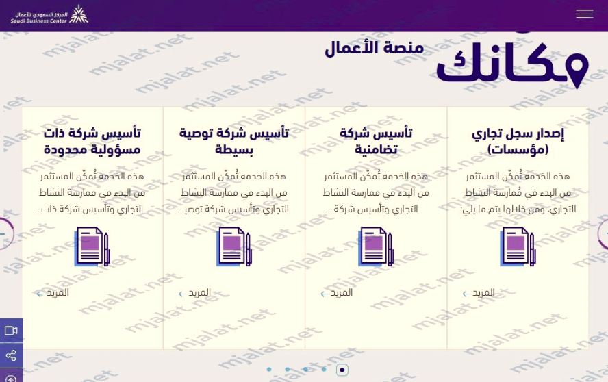 رابط اصدار سجل تجاري من خلال المركز السعودي للأعمال
